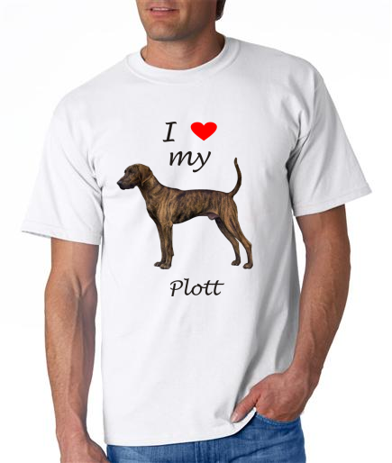 Dogs - Plott Picture on a Mens Shirt